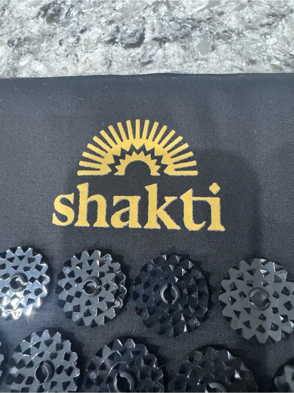 Shakti Black Acupressure Mat & Pillow Set